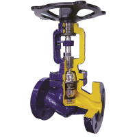 VALVEWORKS Cast Iron S-Type Bellow Sealed Globe Valve 