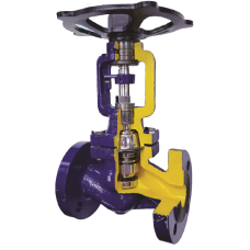 VALVEWORKS Cast Iron S-Type Bellow Sealed Globe Valve 